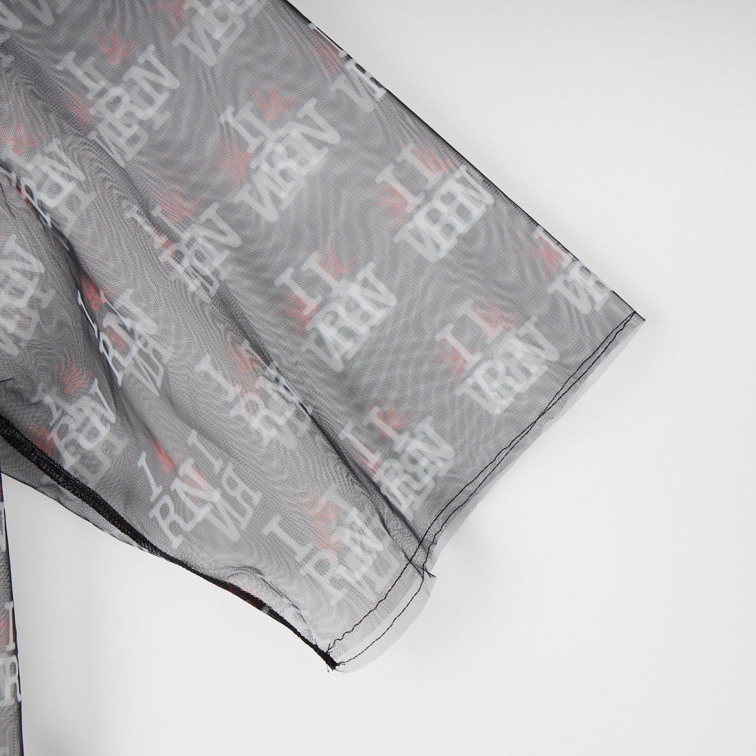 RhodolirioN [ロドリリオン] チュールクルーネックシャツ [SW1075] B BLACK