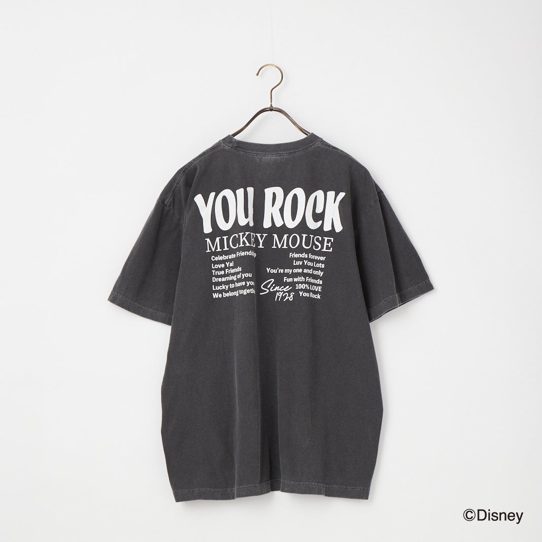 GOOD ROCK SPEED [グッドロックスピード] 別注 MICKEY MOUSE / クラックプリントTシャツ [INTN-071-JF] CHARCOAL