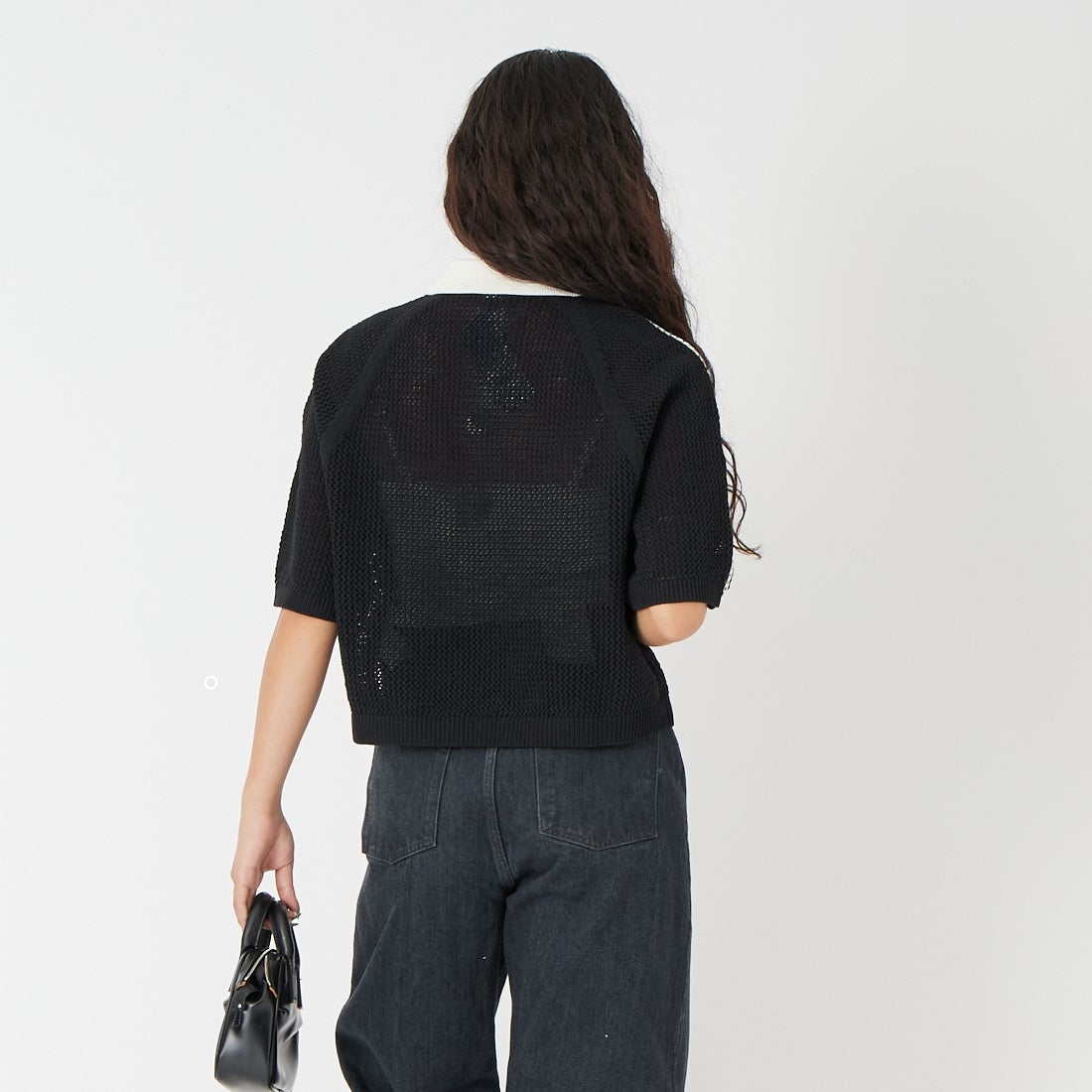 adidas Originals [アディダス オリジナルス] ニットポロシャツ [CX746] KC6491 &&モデル身長：162cm 着用サイズ：M&&