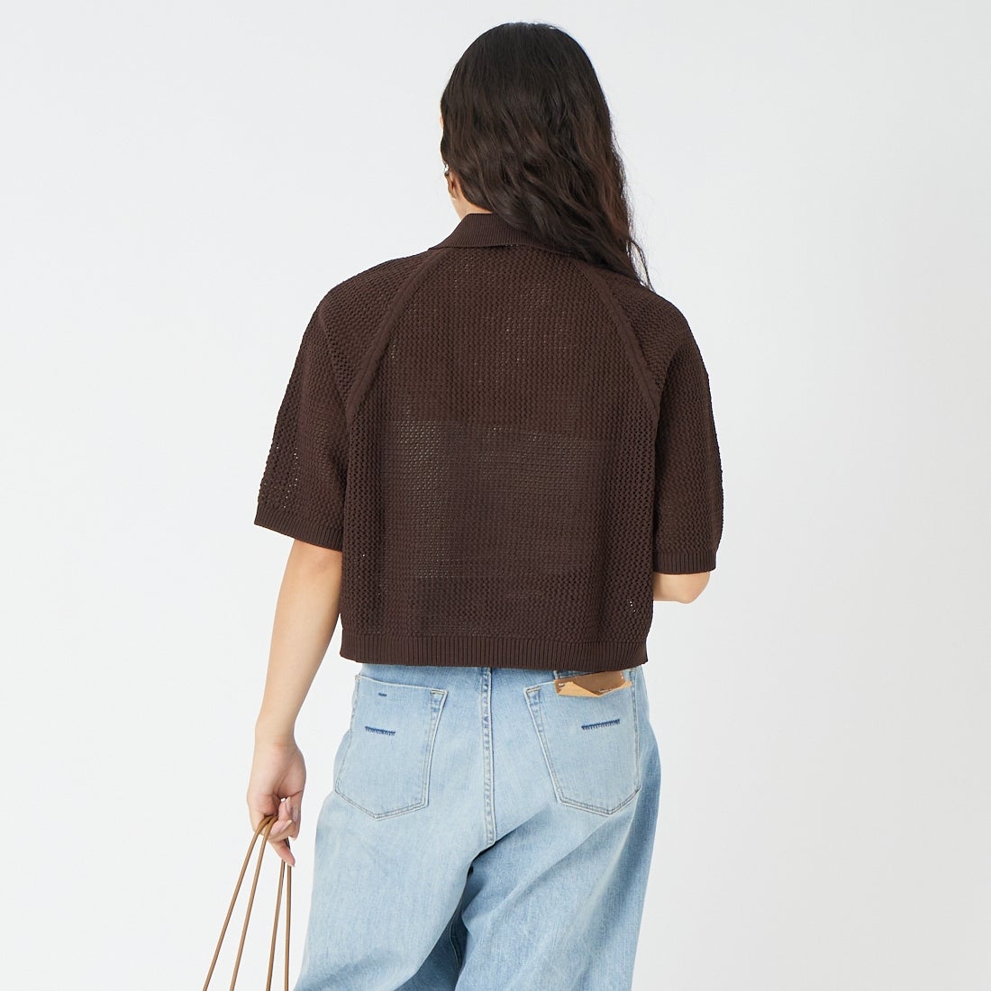 adidas Originals [アディダス オリジナルス] ニットポロシャツ [CX746] KE0198 &&モデル身長：162cm 着用サイズ：M&&