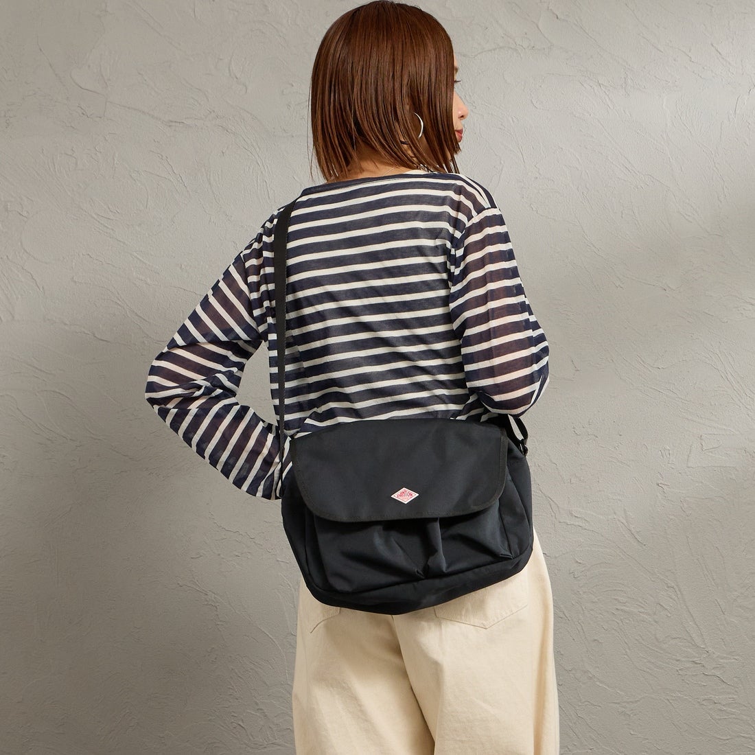 DANTON [ダントン] キャンバスショルダーバッグ [OBERKAMPF] BLACK