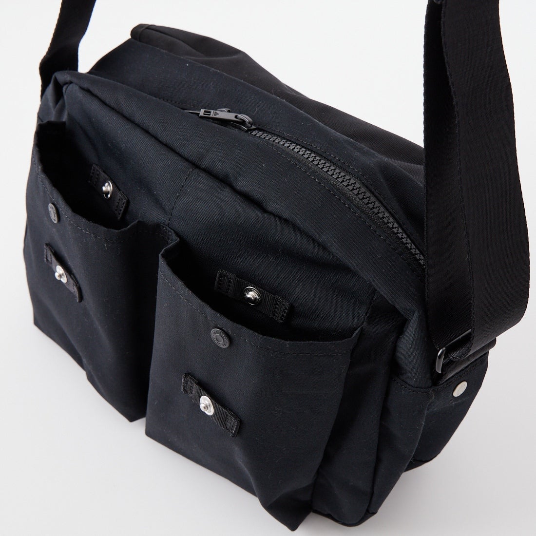 DANTON [ダントン] キャンバスショルダーバッグ [OBERKAMPF] BLACK