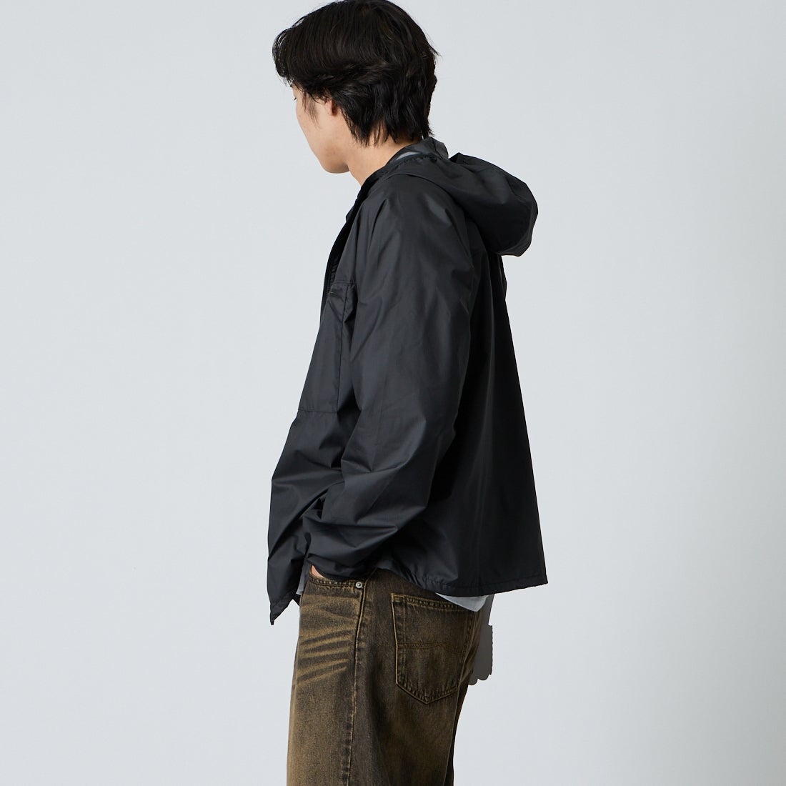 patagonia [パタゴニア] メンズ ライト&バリアブルジャケット [20495] BLK &&モデル身長：179cm 着用サイズ：M&&