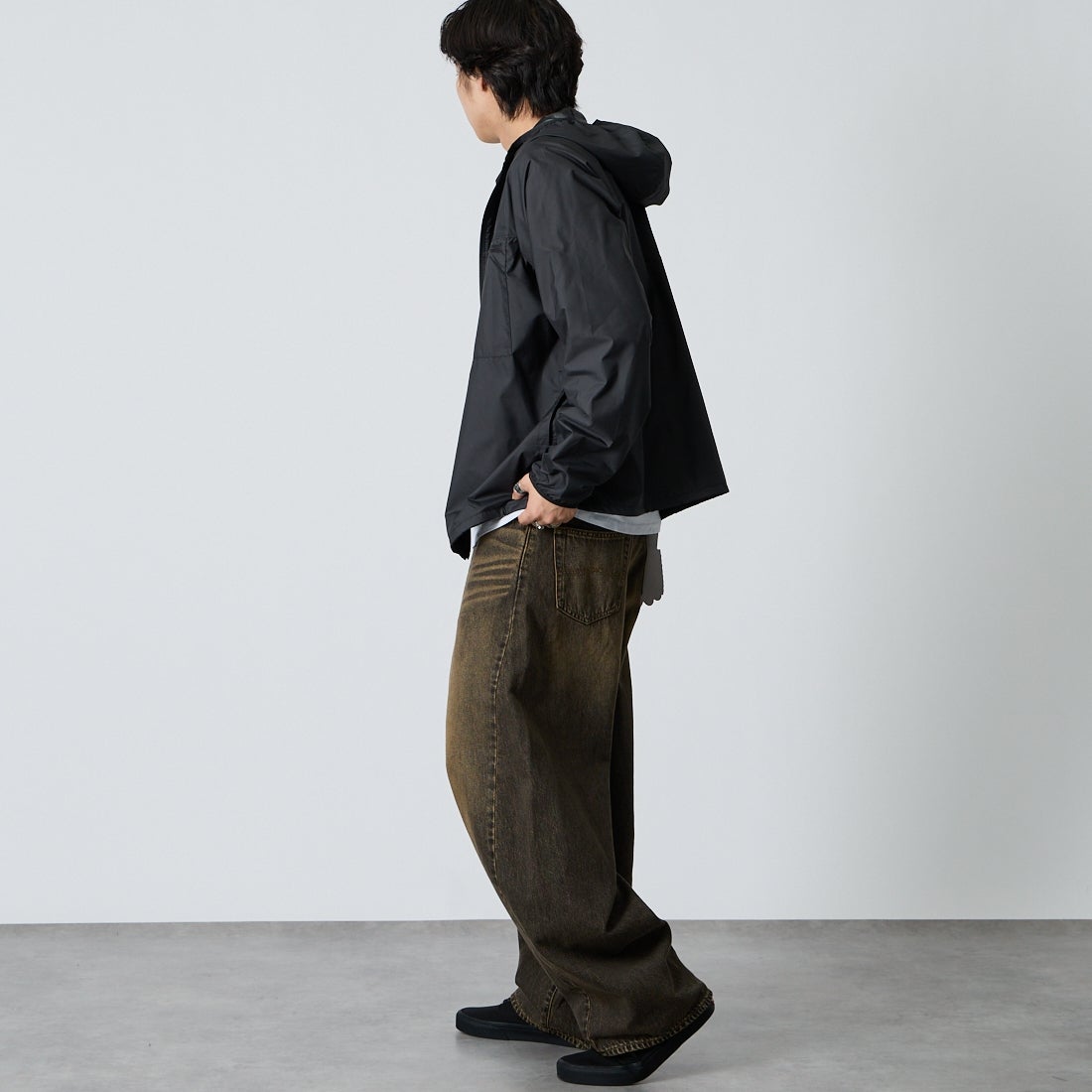 patagonia [パタゴニア] メンズ ライト&バリアブルジャケット [20495] BLK &&モデル身長：179cm 着用サイズ：M&&