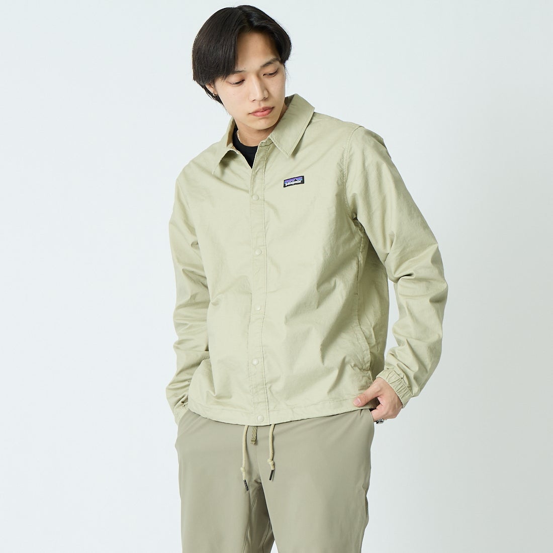 patagonia [パタゴニア] メンズ ライトウェイトオールウェア アンラインドジャケット [20465] WSTO &&モデル身長：179cm 着用サイズ：M&&