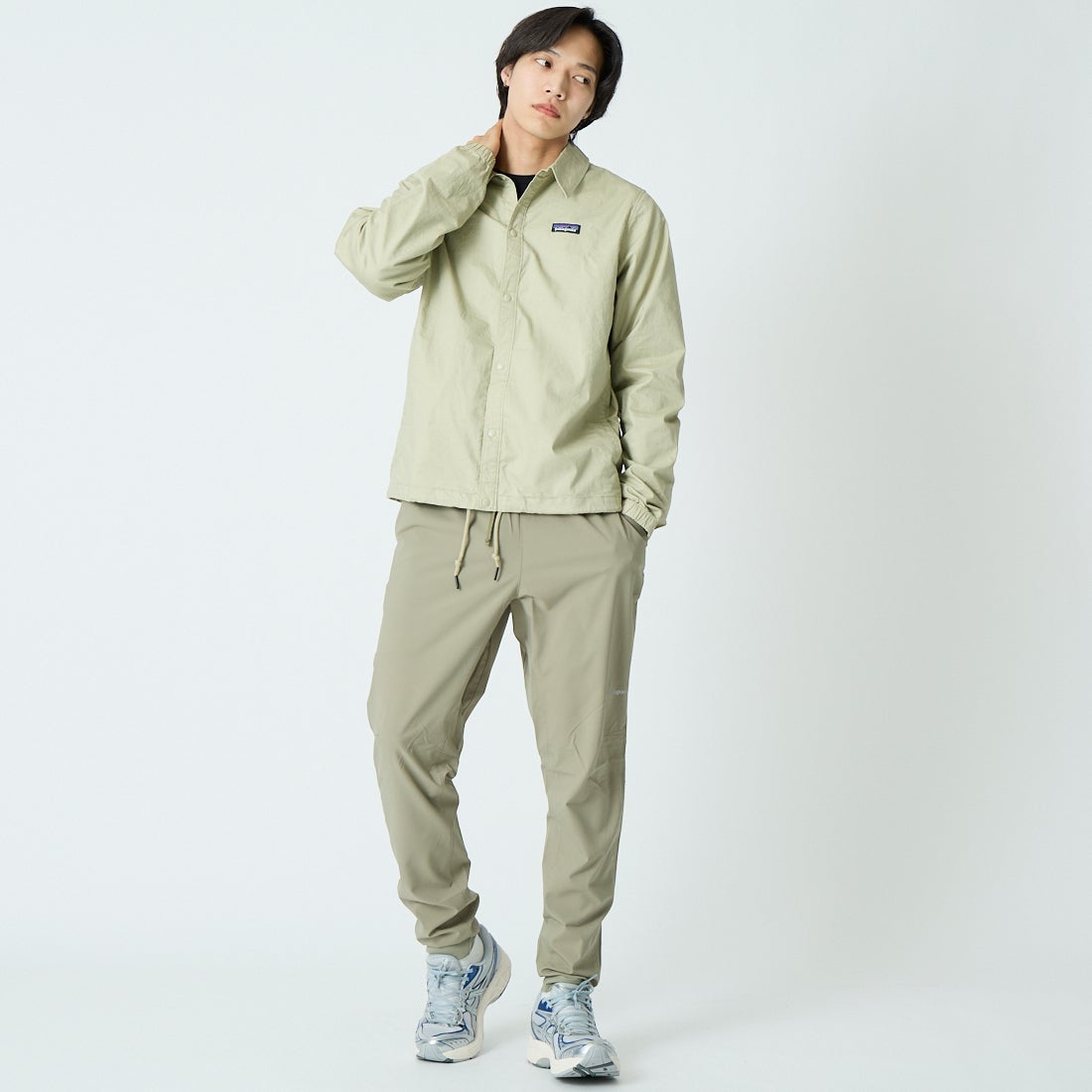 patagonia [パタゴニア] メンズ ライトウェイトオールウェア アンラインドジャケット [20465] WSTO &&モデル身長：179cm 着用サイズ：M&&