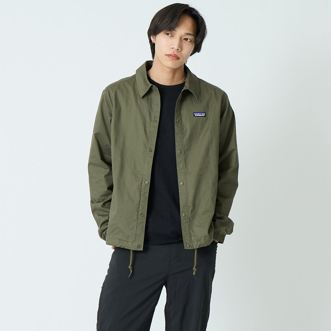 patagonia [パタゴニア] メンズ ライトウェイトオールウェア アンラインドジャケット [20465] BSNG &&モデル身長：179cm 着用サイズ：M&&