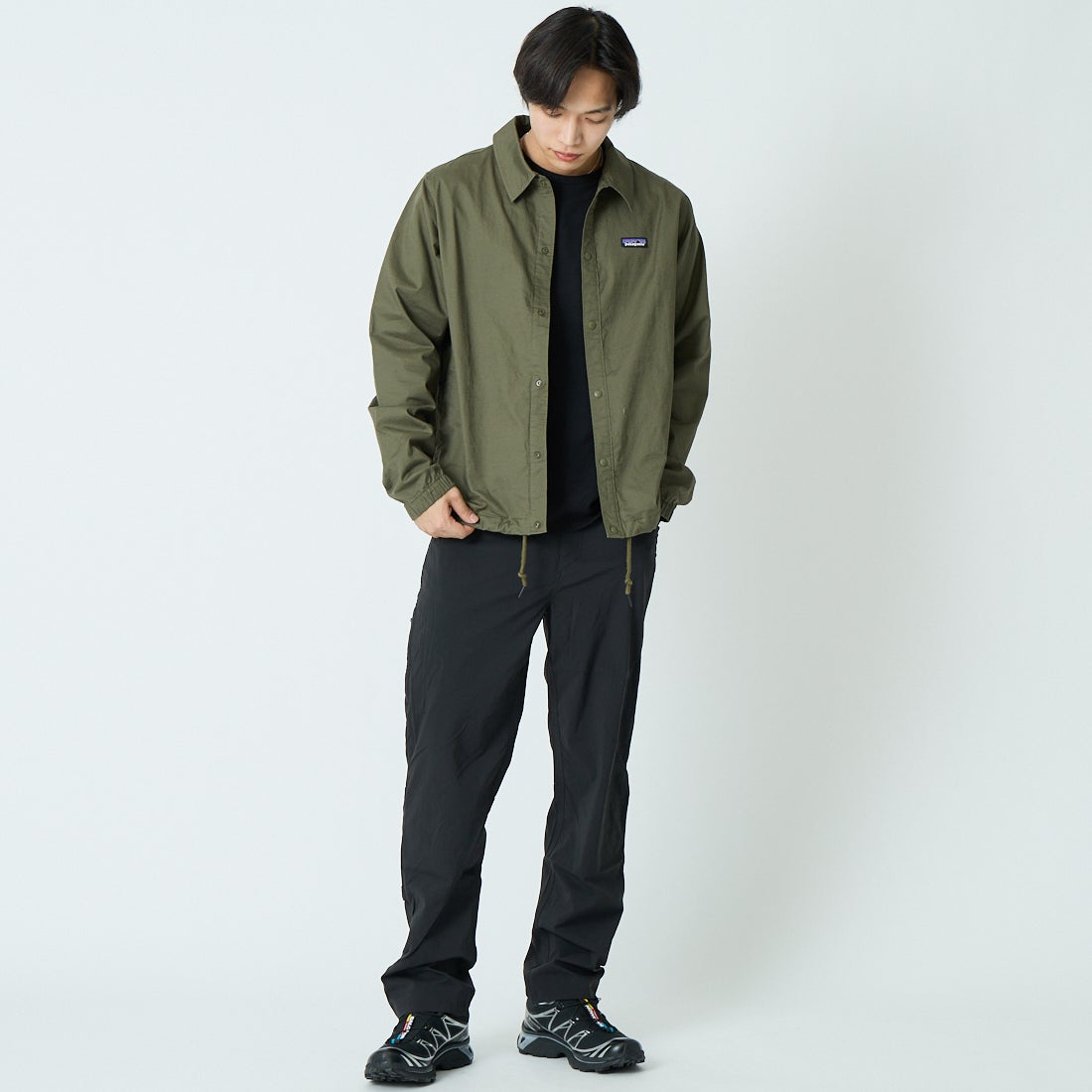 patagonia [パタゴニア] メンズ ライトウェイトオールウェア アンラインドジャケット [20465] BSNG &&モデル身長：179cm 着用サイズ：M&&