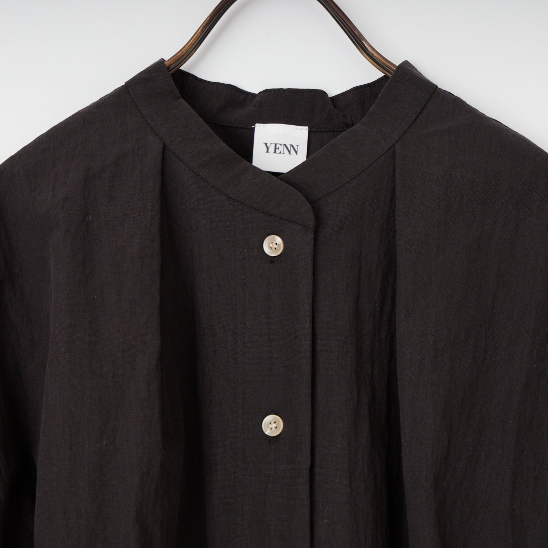 YENN [イエン] ラウンドフォームシャツ [Y261-11005] BLACK