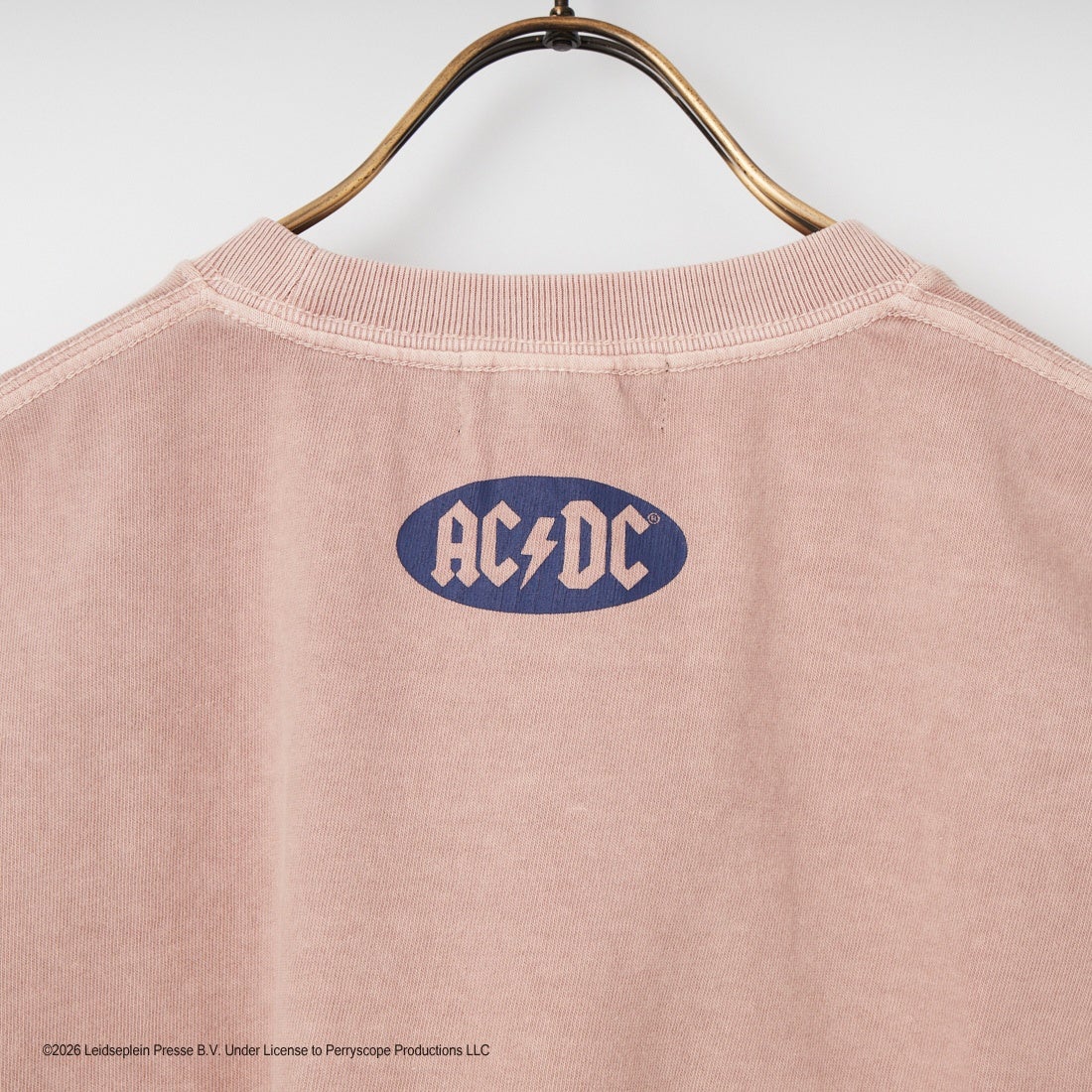 GOOD ROCK SPEED [グッドロックスピード] 別注 AC/DC ロックプリントTシャツ [INTN-023-JF] PINK