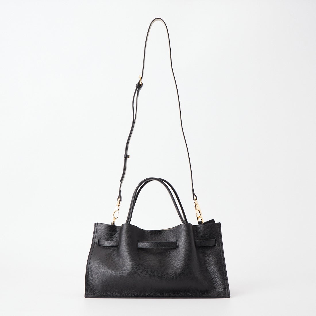 VIOLAd'ORO [ヴィオラドーロ] TRERO イタリアンWフェイスレザートートバッグ [V-1585] BLACK/GRAY