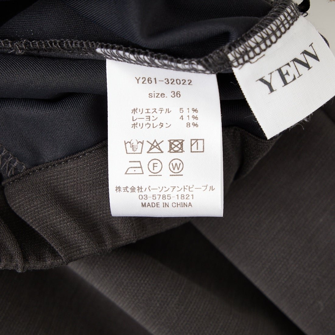 YENN [イエン] サイドスリットスラックス [Y261-32022] CHARCOAL