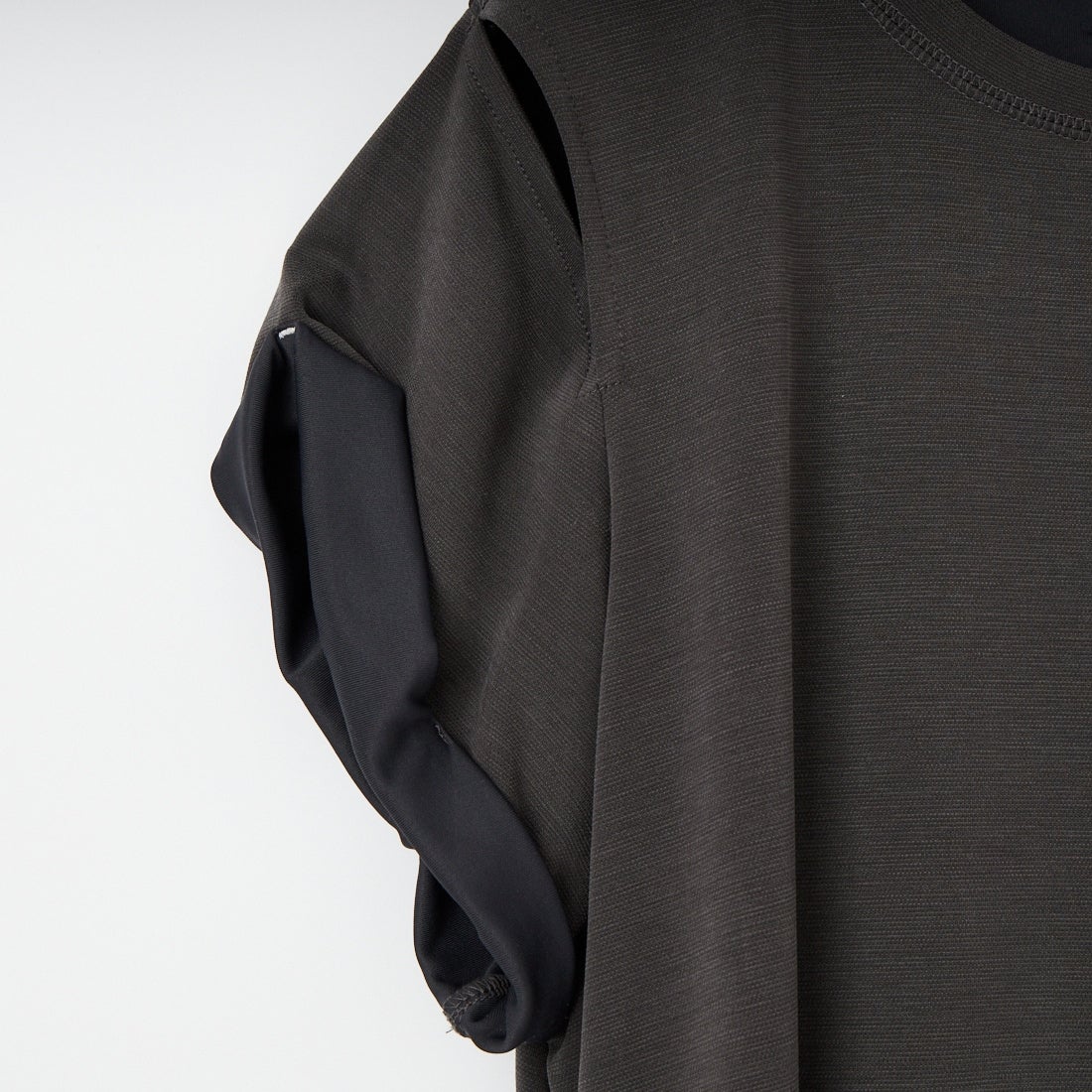 YENN [イエン] アイレットTシャツドレス [Y261-52021] CHARCOAL