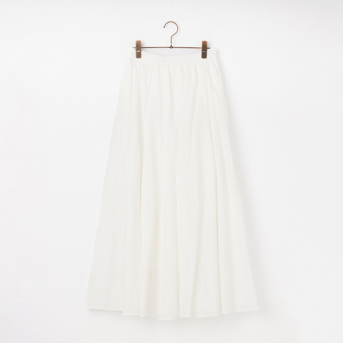 Jeans Factory Clothes [ジーンズファクトリークローズ] ボリュームフレアスカート [IN4-SK-6] 02 WHITE