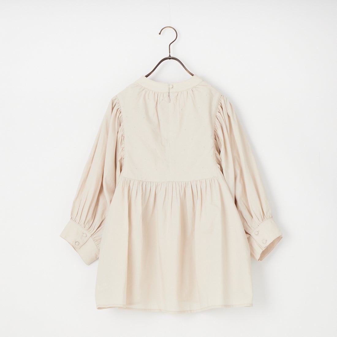 Kelen [ケレン] ラメドット刺繍ギャザーブラウス CAFUN [LKL26HBL2289] LTGRAYGE