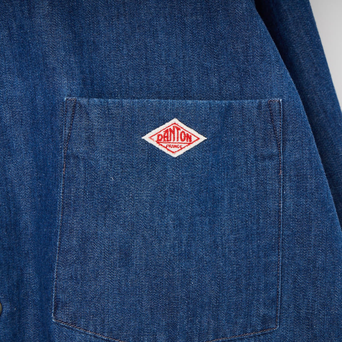 DANTON [ダントン] デニムダンガリー レギュラーカラーシャツ [DT-B0442DUG] LT.INDIGO