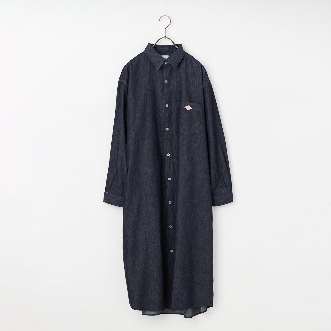 DANTON [ダントン] デニムダンガリー レギュラーカラーシャツワンピース [DT-G0115DUG] INDIGO