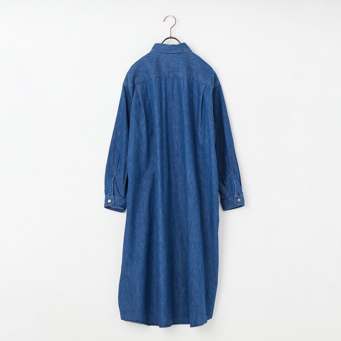 DANTON [ダントン] デニムダンガリー レギュラーカラーシャツワンピース [DT-G0115DUG] LT.INDIGO