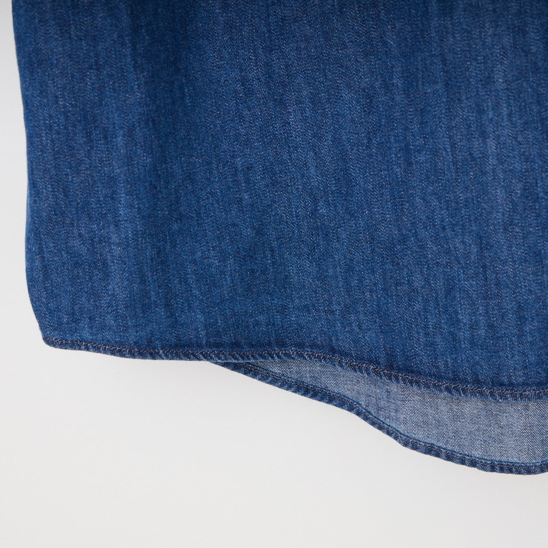 DANTON [ダントン] デニムダンガリー レギュラーカラーシャツワンピース [DT-G0115DUG] LT.INDIGO