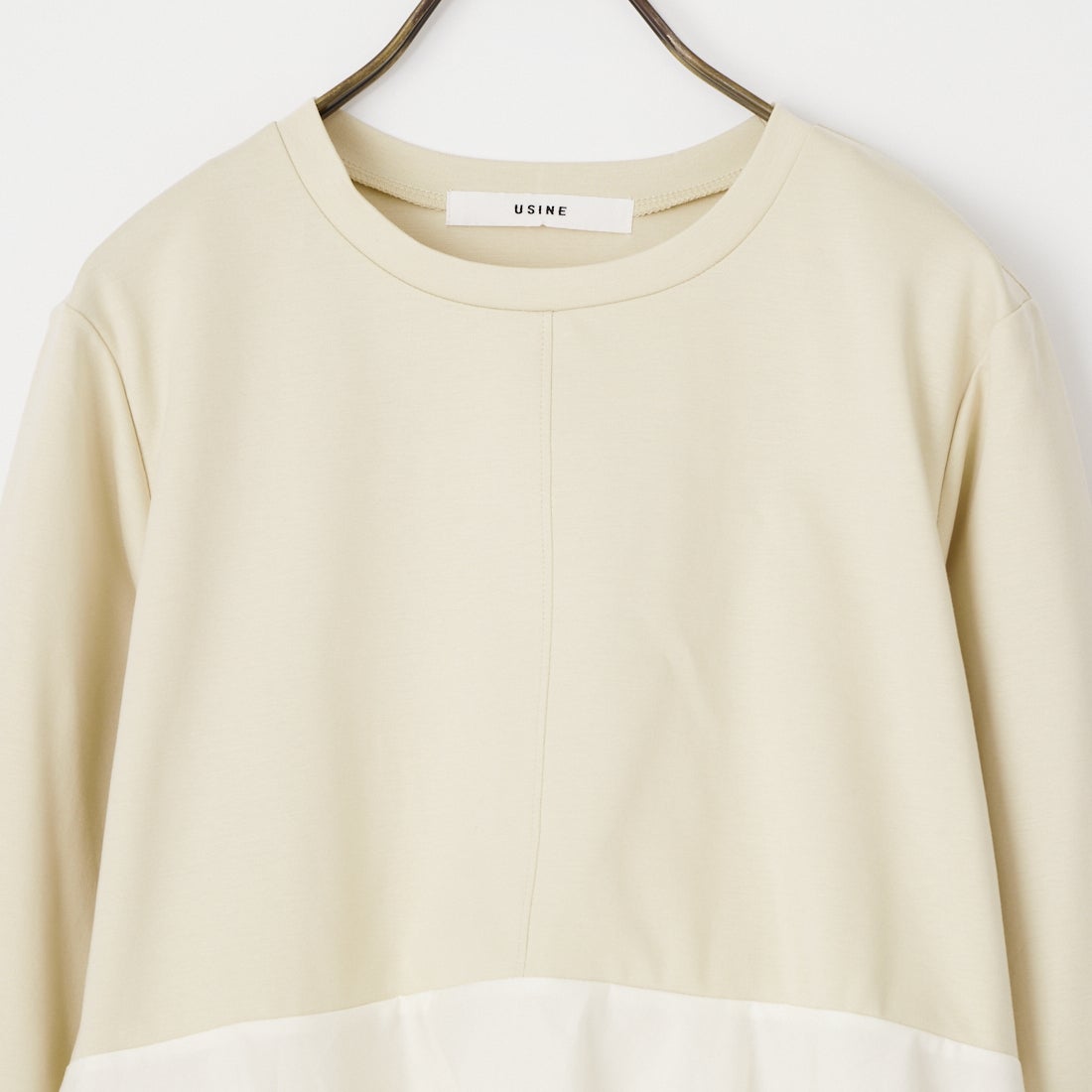 USINE [ユジーヌ] 接触冷感ポンチペプラムトップス [21267072] 033 ﾍﾞｰｼﾞｭ