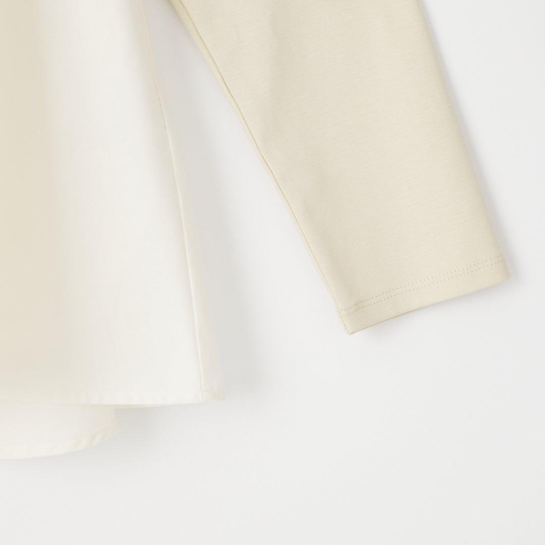 USINE [ユジーヌ] 接触冷感ポンチペプラムトップス [21267072] 033 ﾍﾞｰｼﾞｭ