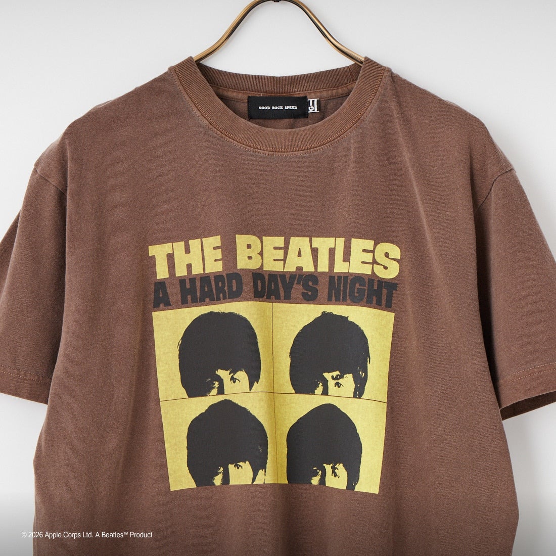 GOOD ROCK SPEED [グッドロックスピード] 別注 THE BEATLES ロックプリントTシャツ [INTN-061-JF] BROWN