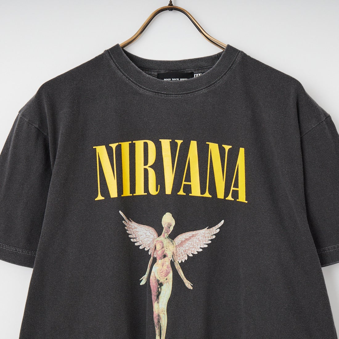 GOOD ROCK SPEED [グッドロックスピード] 別注 NIRVANA ロックプリントTシャツ [INTN-030-JF] CHARCOAL