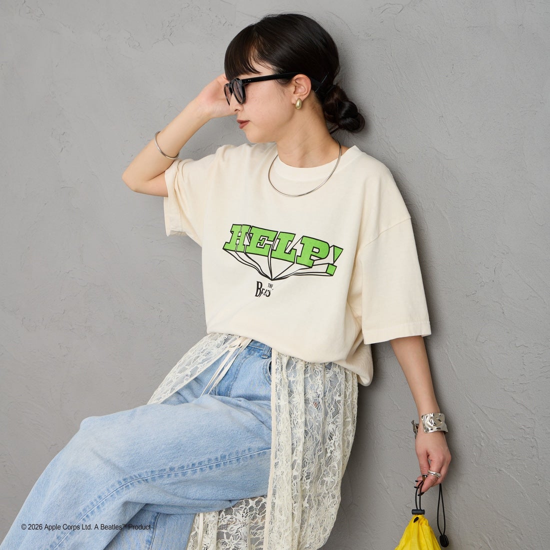 BEIGE&&モデル身長：150cm 着用サイズ：M&&
