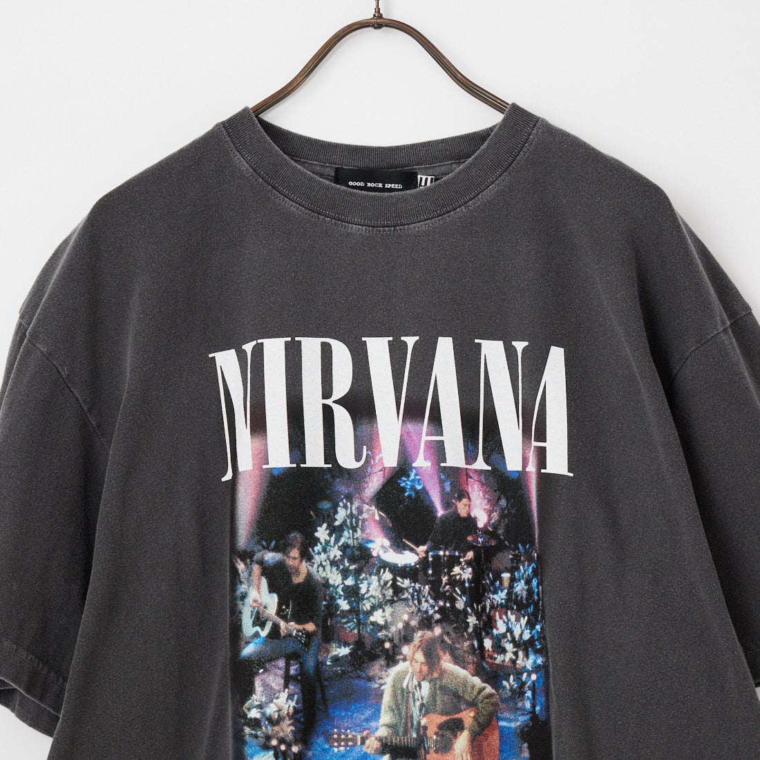 GOOD ROCK SPEED [グッドロックスピード] 別注 NIRVANA プリントロックTシャツ [INTN-067-JF] CHARCOAL