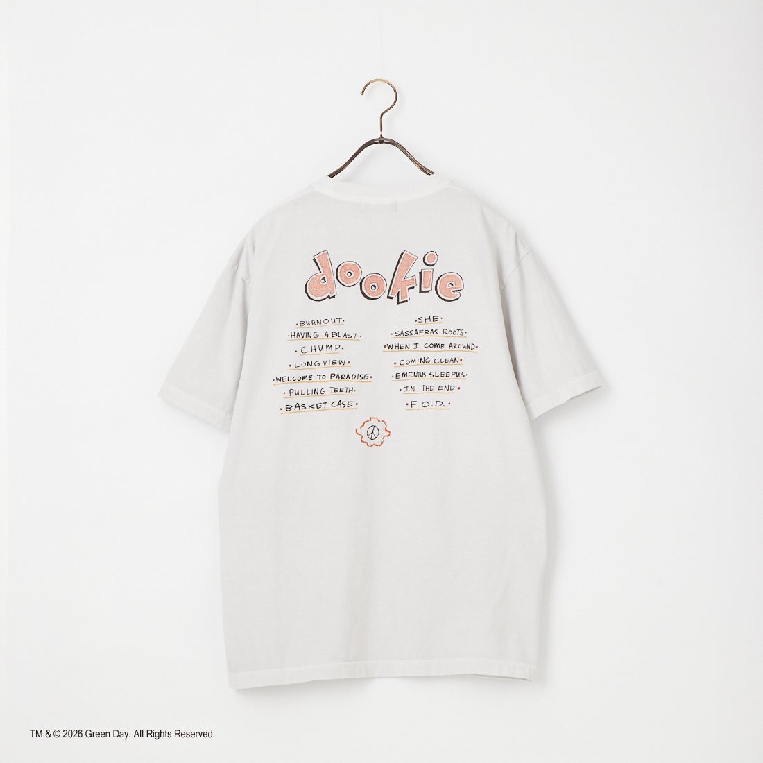 GOOD ROCK SPEED [グッドロックスピード] 別注 GREEN DAY ロックプリントTシャツ [INTN-065-JF] LT.GRAY