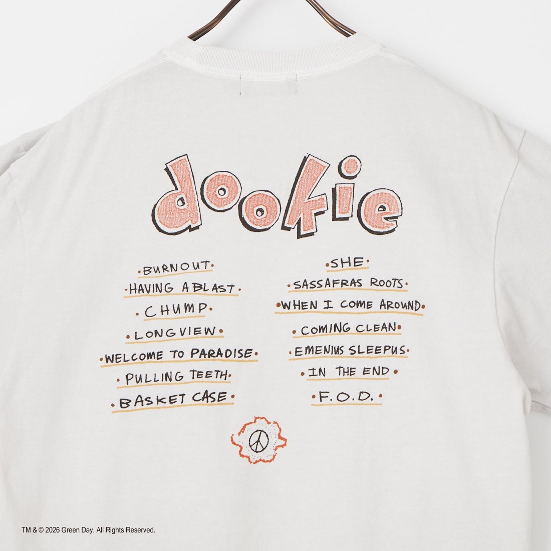 GOOD ROCK SPEED [グッドロックスピード] 別注 GREEN DAY ロックプリントTシャツ [INTN-065-JF] LT.GRAY