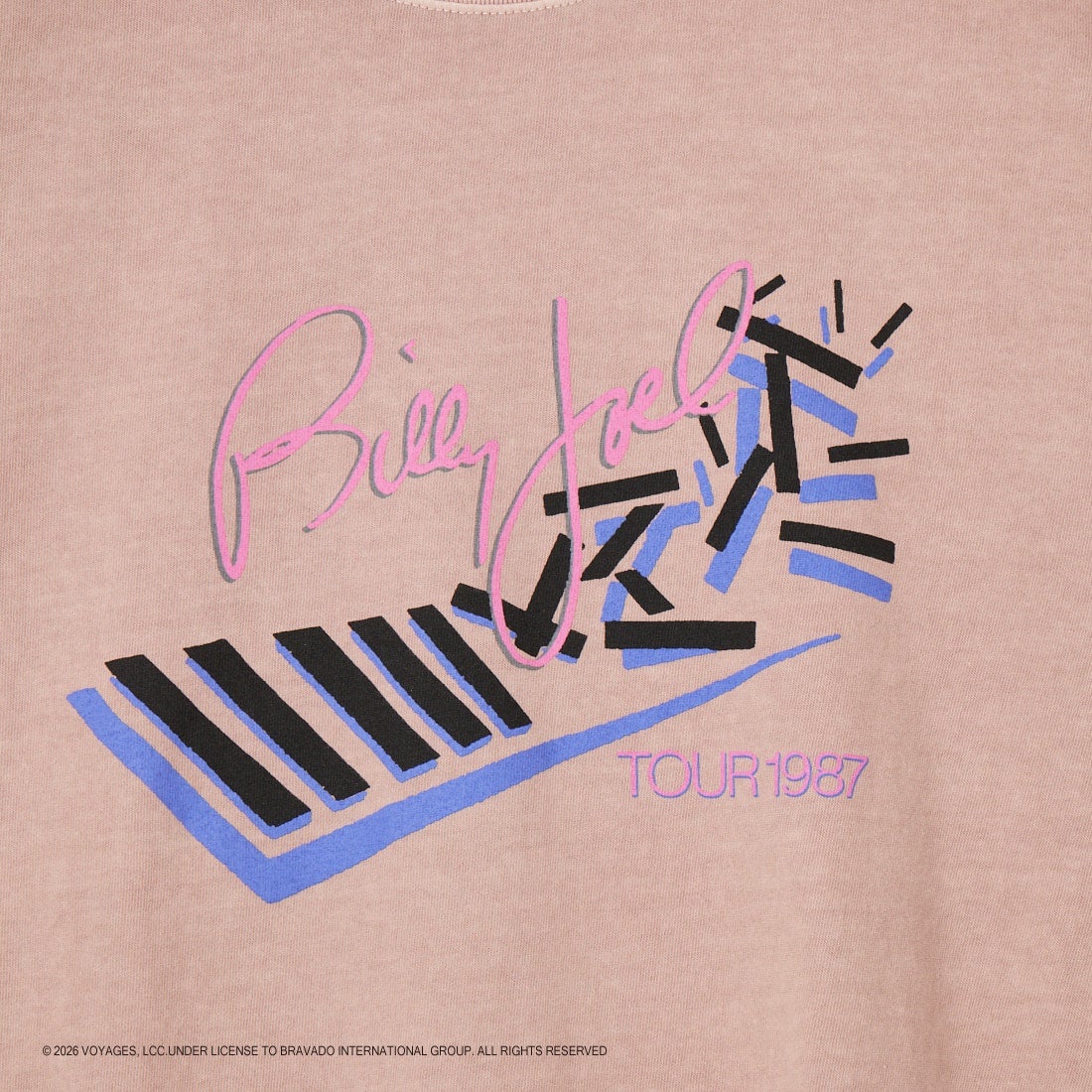 GOOD ROCK SPEED [グッドロックスピード] 別注 BILLY JOEL ロックプリントTシャツ [INTN-063-JF] PINK