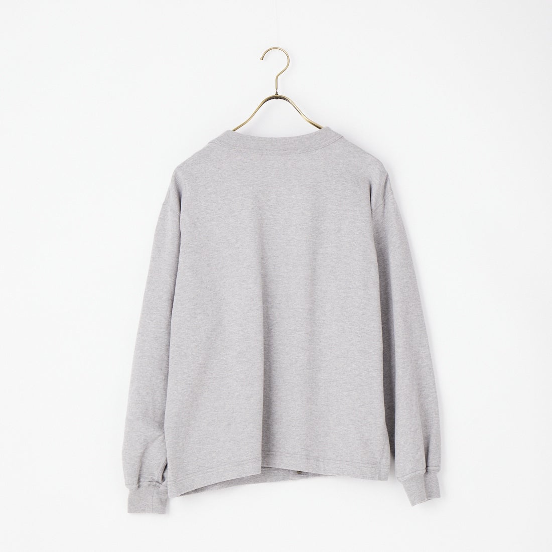 DANTON [ダントン] コットンテリー Vネックカーディガン [DT-C0406CIN] TOP GREY