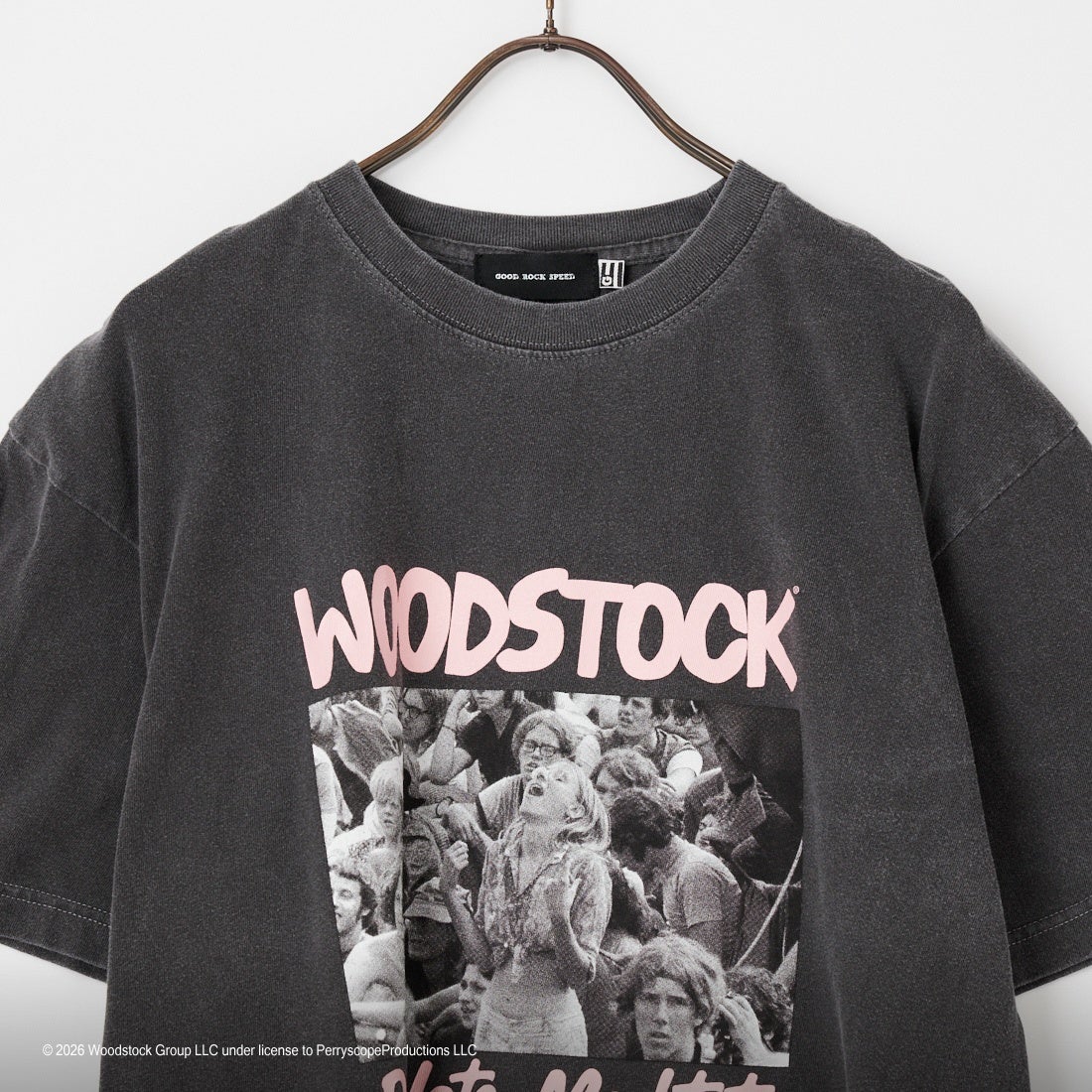 GOOD ROCK SPEED [グッドロックスピード] 別注 WOODSTOCK ロックプリントTシャツ [INTN-069-JF] CHARCOAL