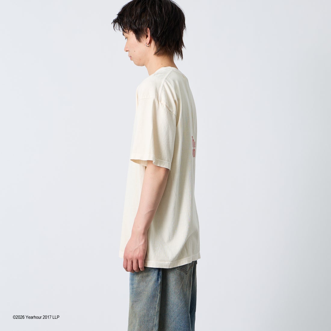 GOOD ROCK SPEED [グッドロックスピード] 別注 THE WHO ロックプリントTシャツ [INTN-068-JF] BEIGE &&モデル身長：177cm 着用サイズ：XL&&