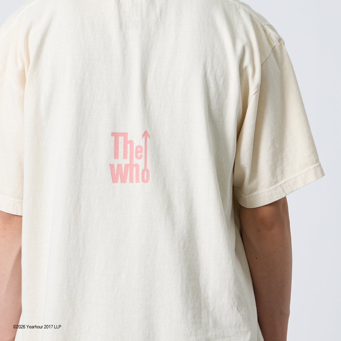GOOD ROCK SPEED [グッドロックスピード] 別注 THE WHO ロックプリントTシャツ [INTN-068-JF] BEIGE &&モデル身長：177cm 着用サイズ：XL&&