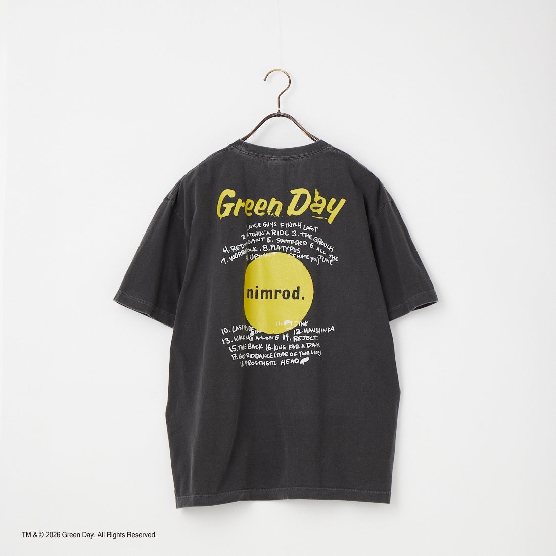 GOOD ROCK SPEED [グッドロックスピード] 別注 GREEN DAY ロックプリントTシャツ [INTN-064-JF] CHARCOAL