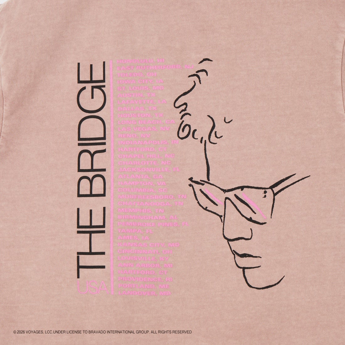 GOOD ROCK SPEED [グッドロックスピード] 別注 BILLY JOEL ロックプリントTシャツ [INTN-063-JF] PINK