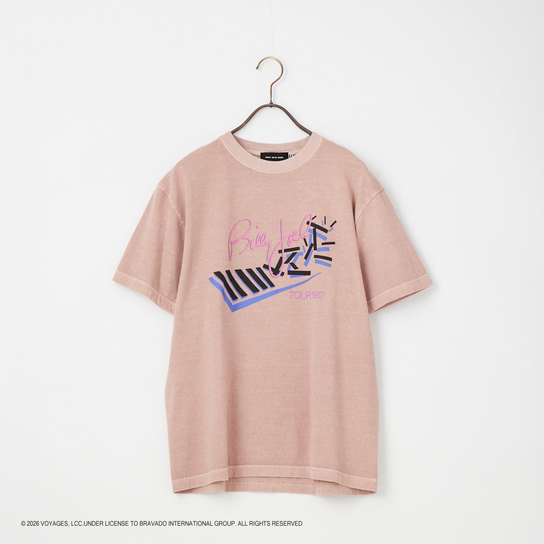 GOOD ROCK SPEED [グッドロックスピード] 別注 BILLY JOEL ロックプリントTシャツ [INTN-063-JF] PINK