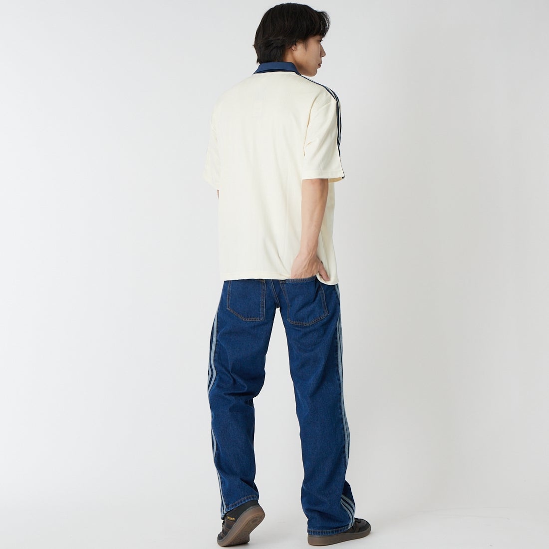 adidas Originals [アディダス オリジナルス] ファイヤーバード デニムトラックパンツ [I8696] KD1499 &&モデル身長：179cm 着用サイズ：30&&