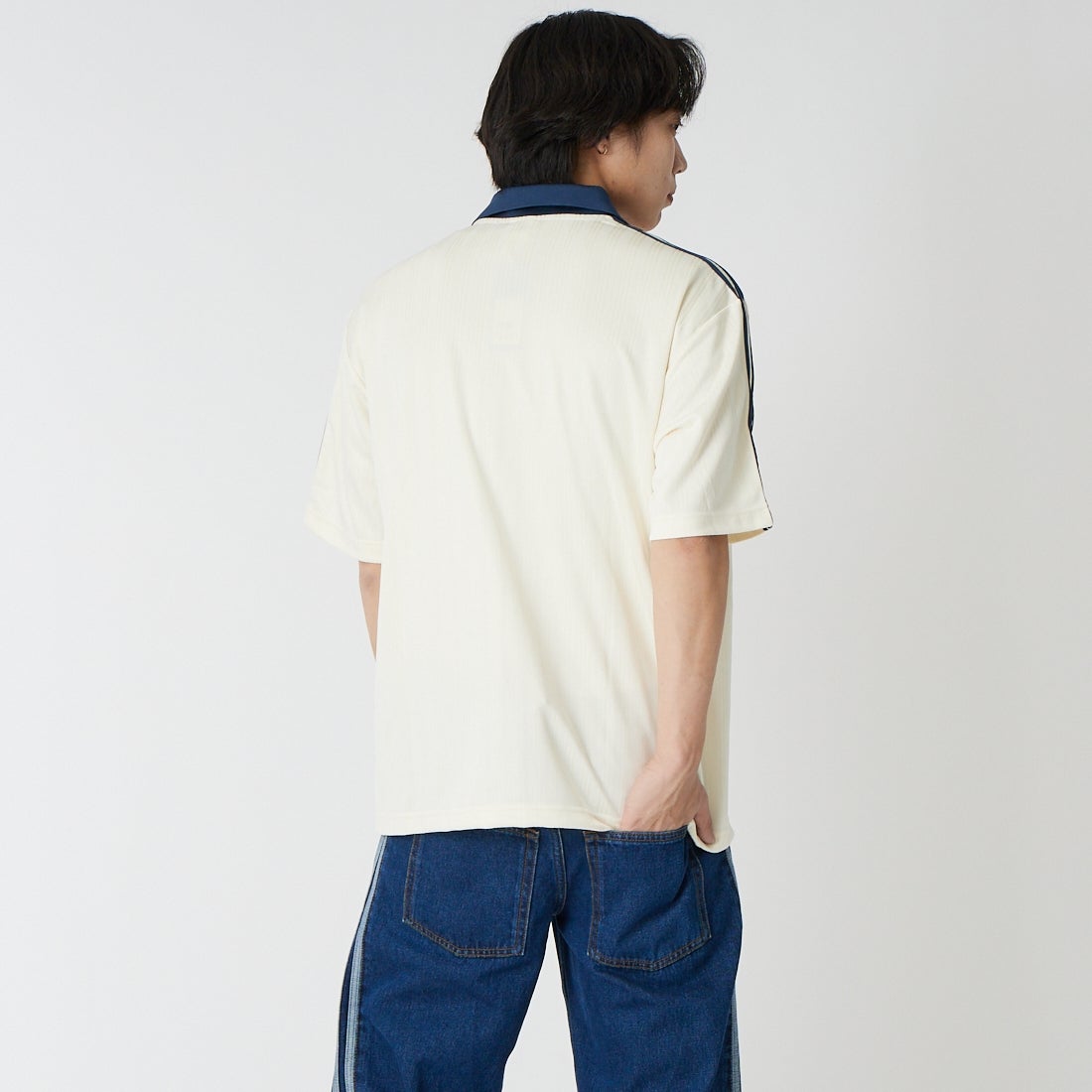 adidas Originals [アディダス オリジナルス] 襟付きゴーリートップ [VA035] KB5435 &&モデル身長：179cm 着用サイズ：M&&