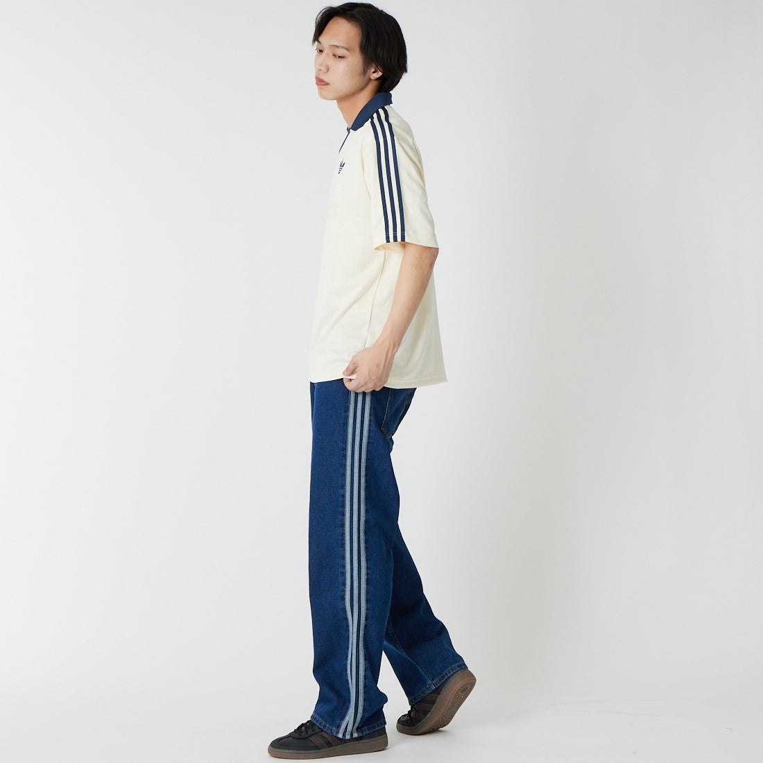 adidas Originals [アディダス オリジナルス] 襟付きゴーリートップ [VA035] KB5435 &&モデル身長：179cm 着用サイズ：M&&