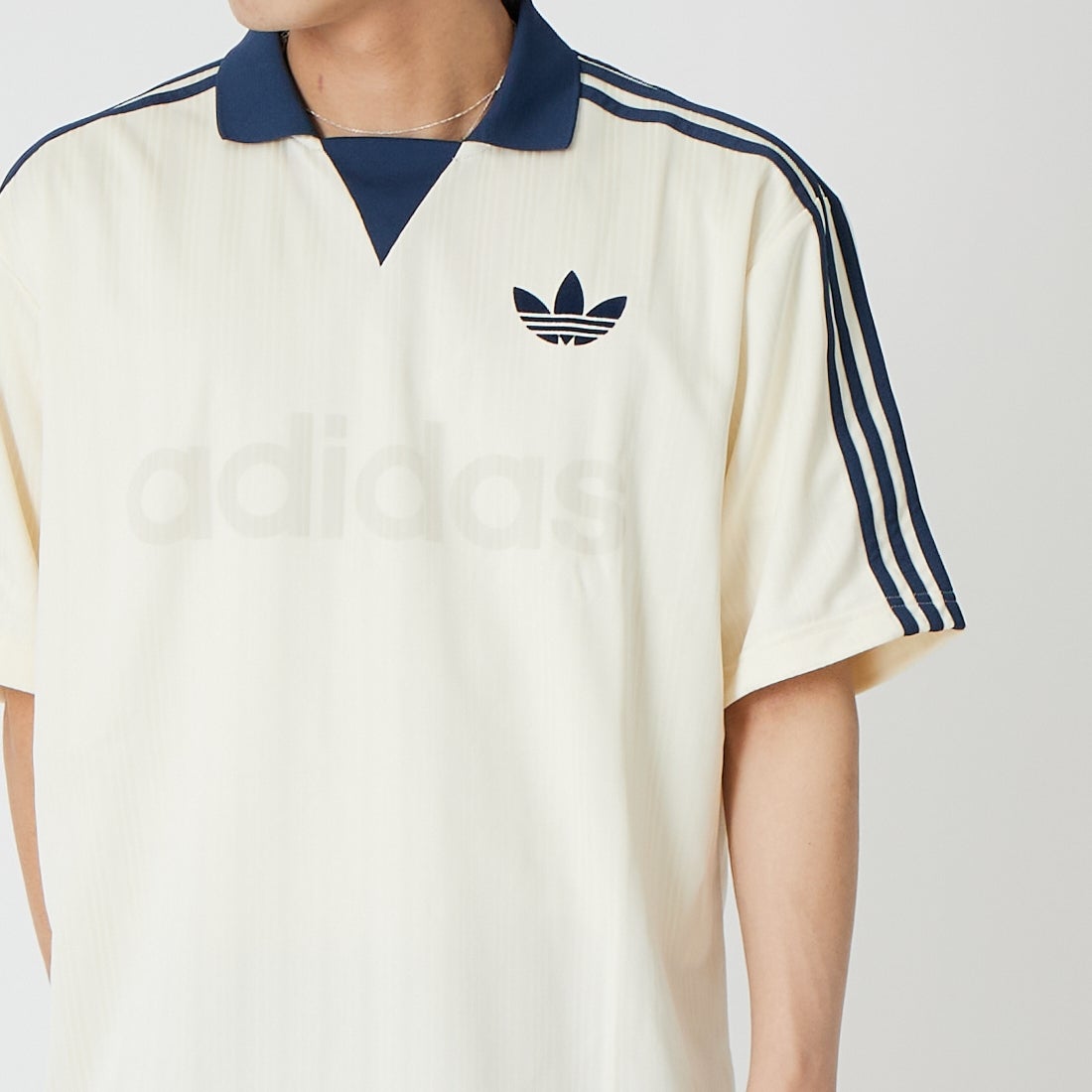 adidas Originals [アディダス オリジナルス] 襟付きゴーリートップ [VA035] KB5435 &&モデル身長：179cm 着用サイズ：M&&