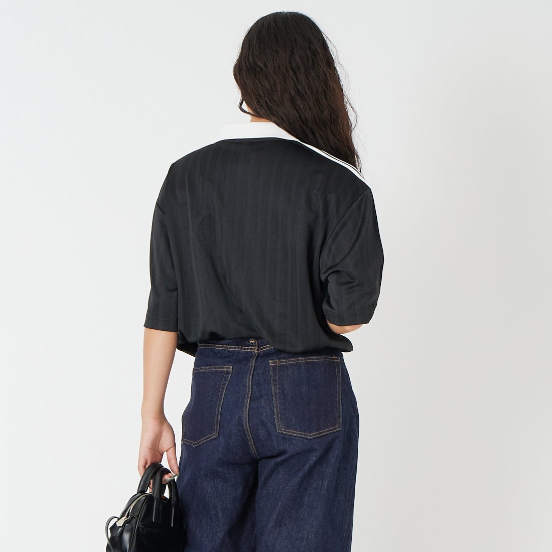 adidas Originals [アディダス オリジナルス] 襟付きゴーリートップ [VA035] JX8980 &&モデル身長：162cm 着用サイズ：S&&