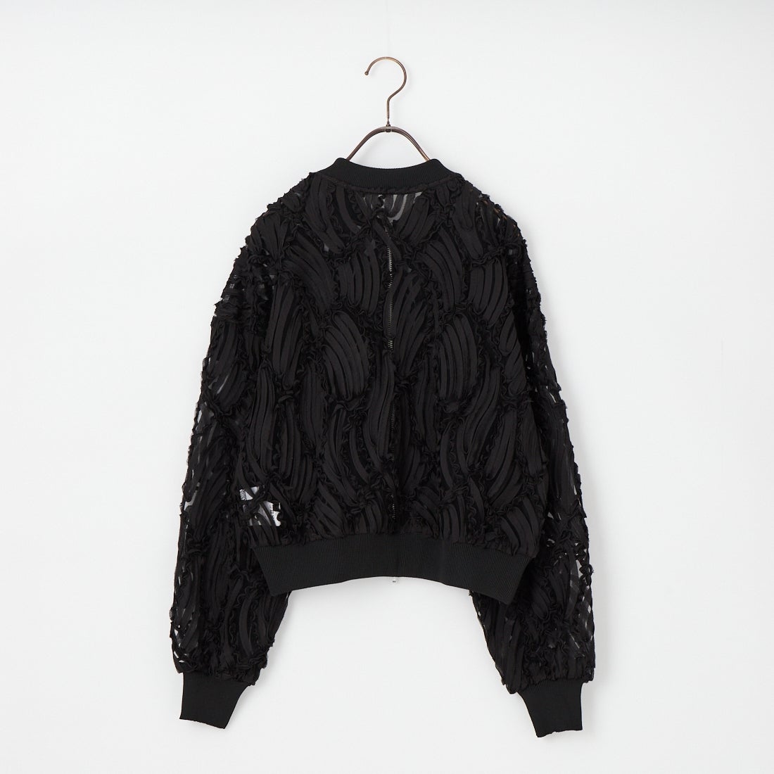 CLOCHE [クロシェ] コードレースシアーブルゾン [61285527] ﾌﾞﾗｯｸ