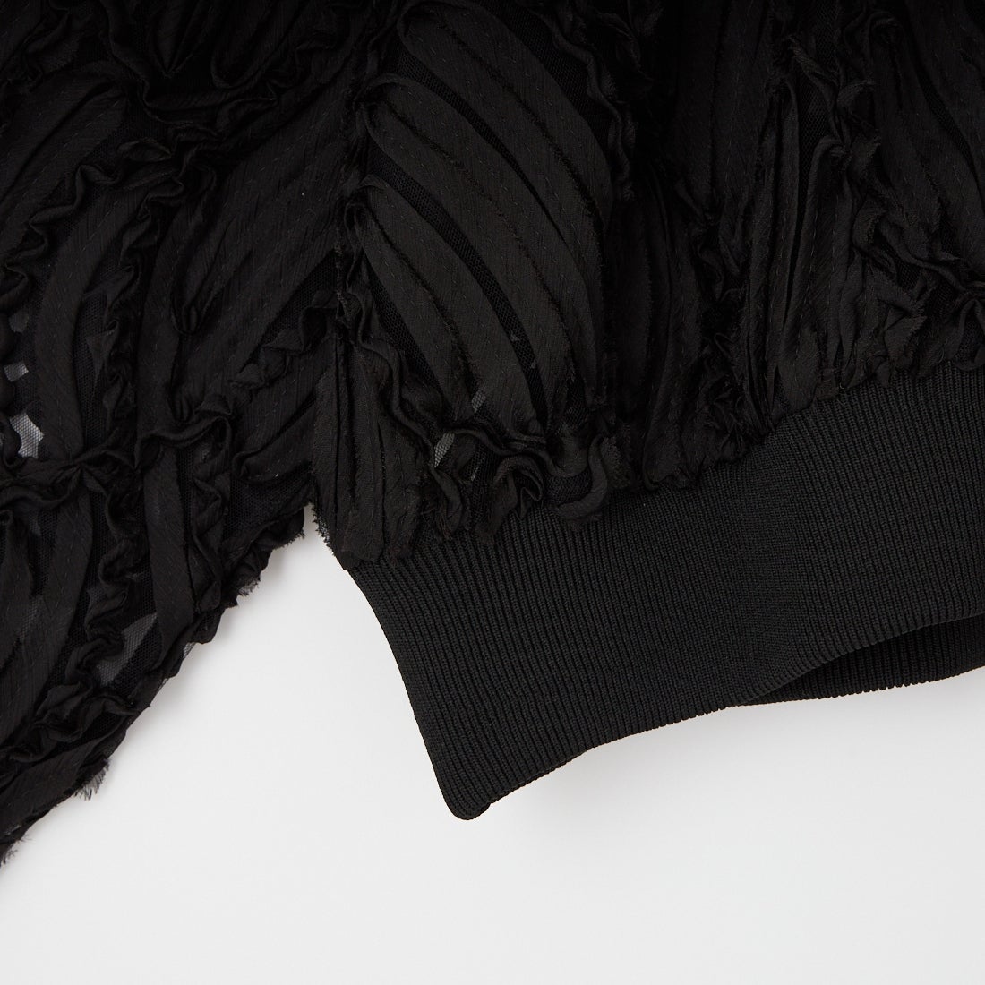 CLOCHE [クロシェ] コードレースシアーブルゾン [61285527] ﾌﾞﾗｯｸ