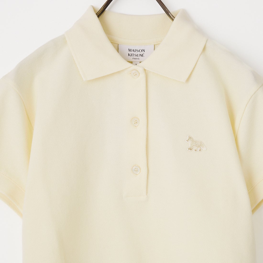 MAISON KITSUNE [メゾン キツネ] ベビーフォックス クロップドポロシャツ [PW00204KP0001] 0063 NOBLE