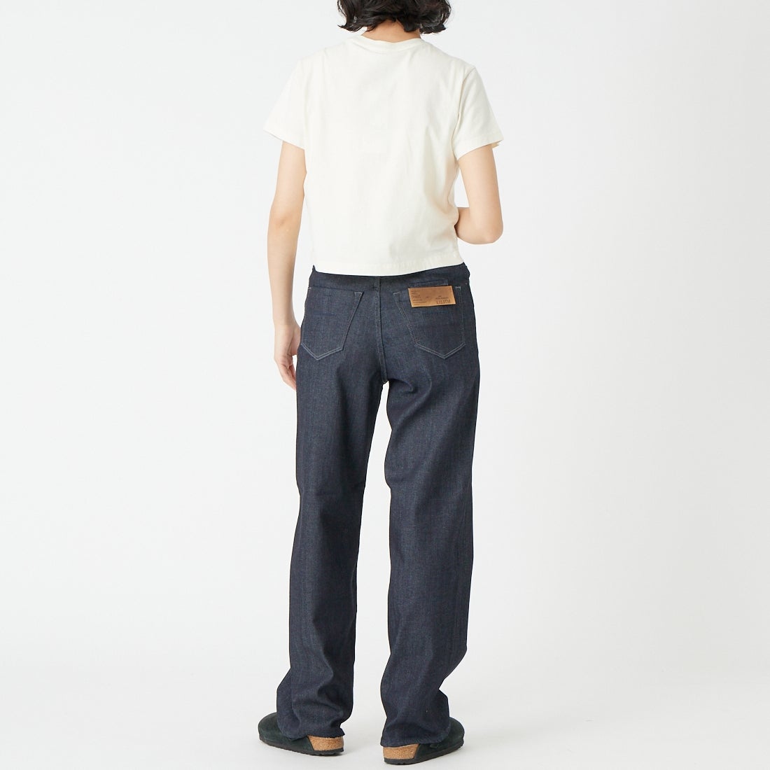 MAISON KITSUNE [メゾン キツネ] MAISON KITSUNE PARIS ベビーTシャツ [QW00100KJ7026] 0063 NOBLE &&モデル身長：162cm 着用サイズ：S&&MAISON KITSUNE [メゾン キツネ] MAISON KITSUNE PARIS ベビーTシャツ [QW00100KJ7026] 0063 NOBLE &&モデル身長：162cm 着用サイズ：S&&