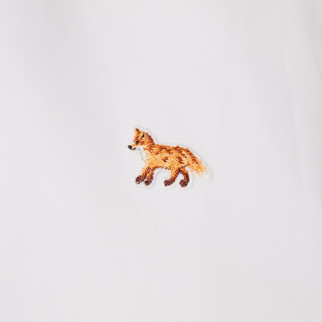 MAISON KITSUNE [メゾン キツネ] ベビーフォックス クロップドシャツ [QW00402WC0026] P100 WHITE