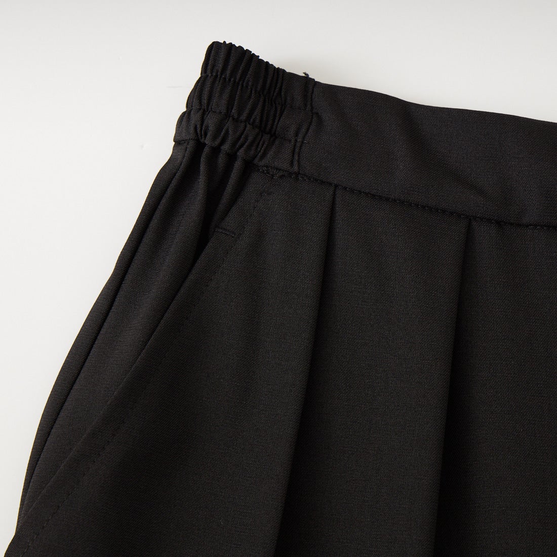 CLOCHE [クロシェ] ドライツイルワイドストレートパンツ [61286512] ﾌﾞﾗｯｸ